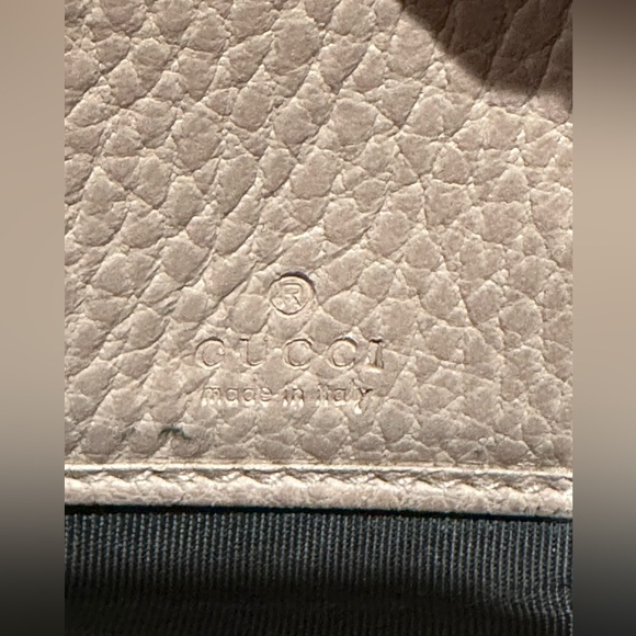 Gucci Marmont Light Blush Pink Pebbled Calfskin Zip Wallet - Picture 14 of 15